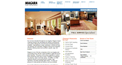 Desktop Screenshot of niagaracarpetcleaning.com